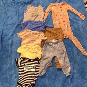 Bundle of baby boy clothes